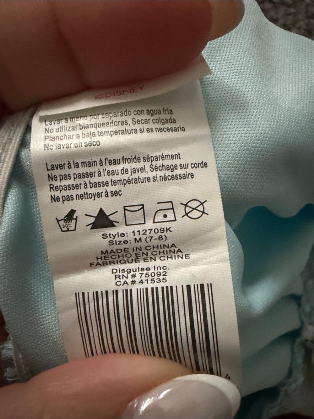 Disney Light Blue Cinderella-Inspired Sparkle Dress - Picture 4 of 4